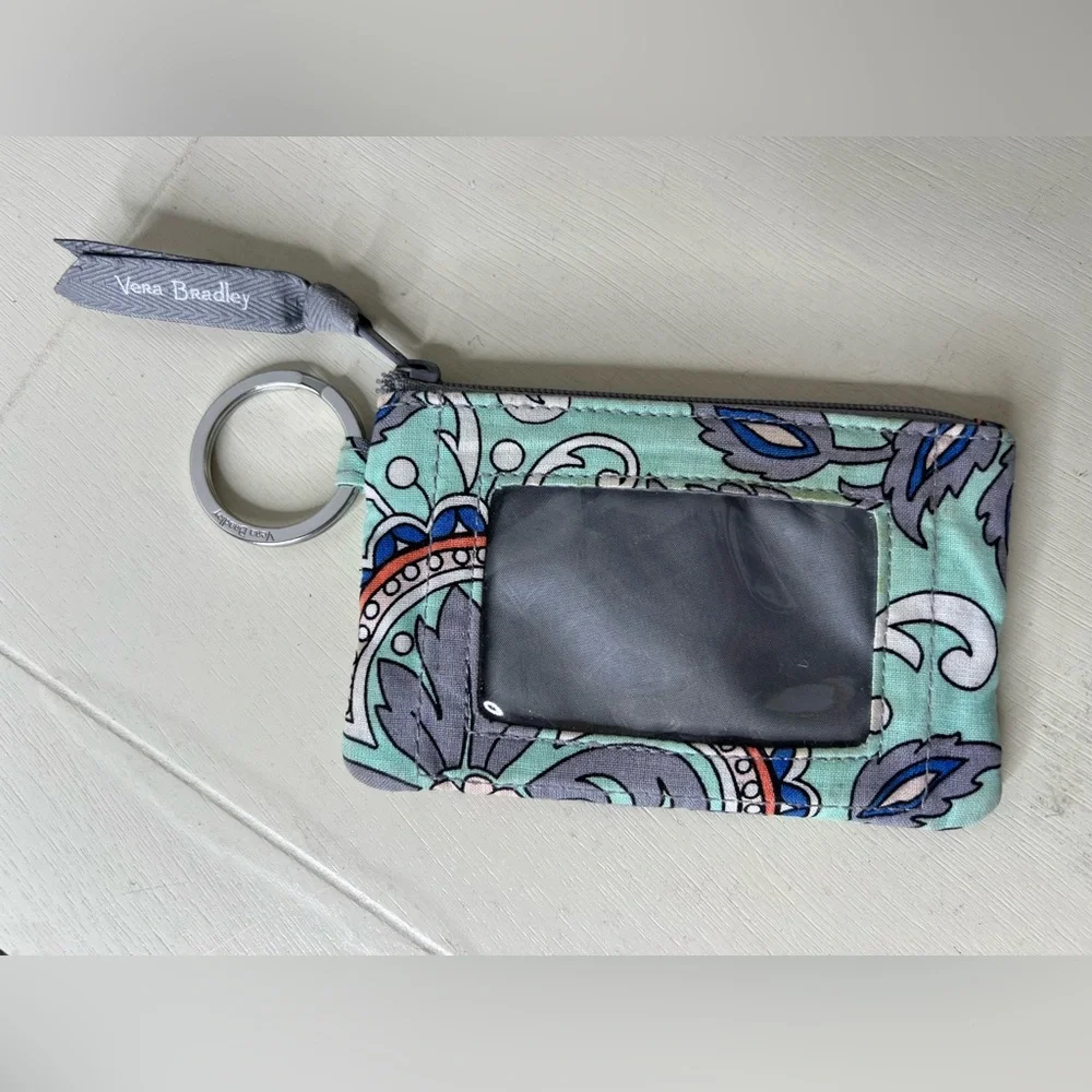 Vera Bradley Keychain Wallet Cardholder Clear ID Case